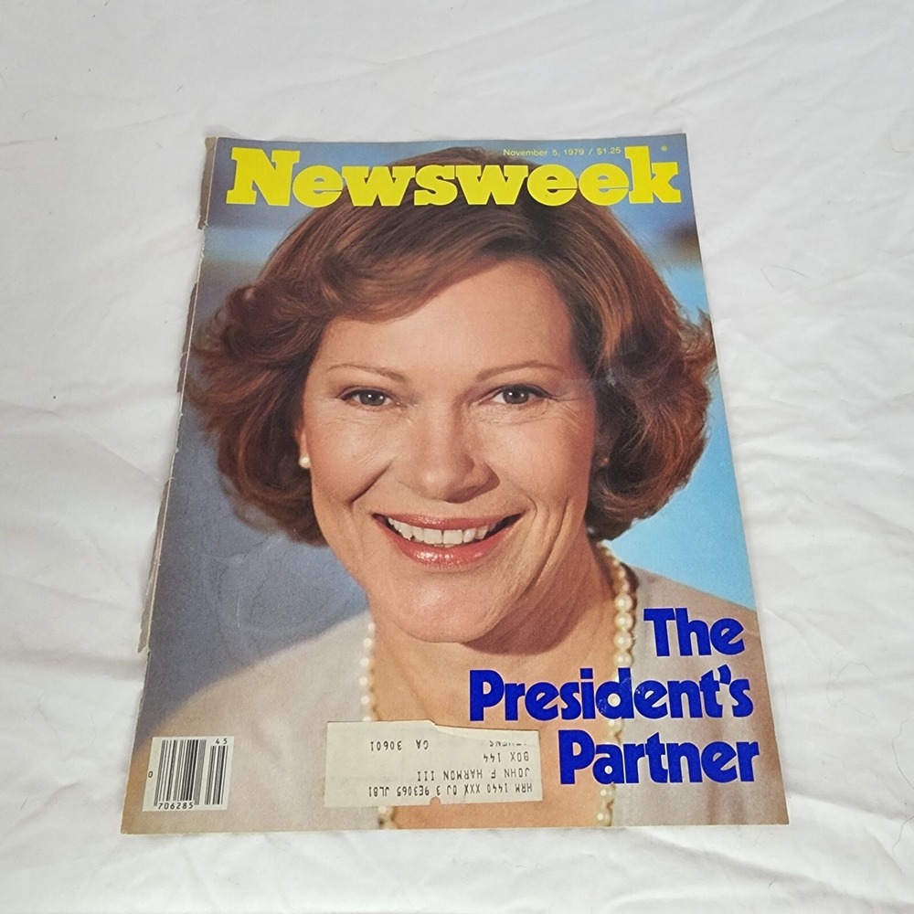 Rosalynn Carter Newsweek Cover 11/5/1979 clipping The President's Partner